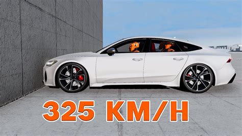 Audi Rs Vs Wall Km H Beamng Drive Youtube