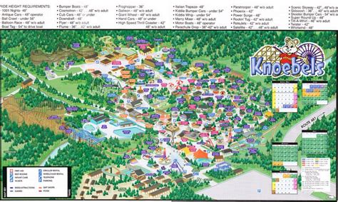 Knoebels Campground Map Color 2018