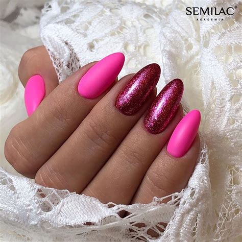 Semilac Platinum Intense Pink 258 UV Gel Polish 7ml Pukka Nails