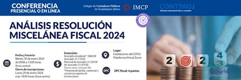 Análisis Resolución Miscelánea Fiscal 2024 Colegio de Contadores