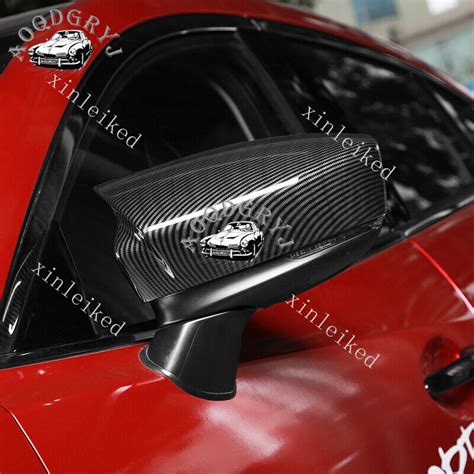 Carbon Fiber Textured For Mazda Axela Side Mirror Cover Rear