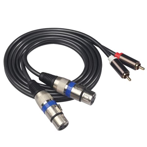 Hifi аудио кабель 2 Rca штекер Xlr 3 Pin Женский микшерный пульт ...