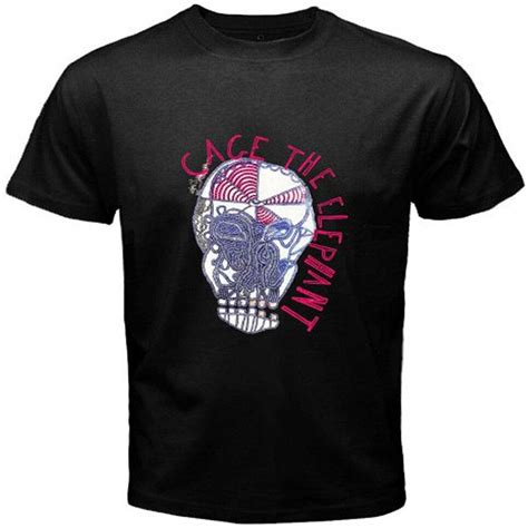 Cage The Elephant T Shirt Graphic Tee Printed Top For Mens Black Xl