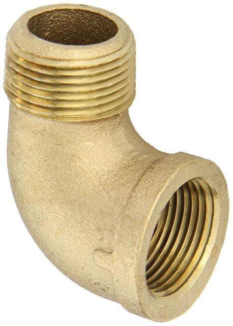 Anderson Metals 38116 Red Brass Pipe Fitting 90 Degree Street Elbow 1 Female X 1