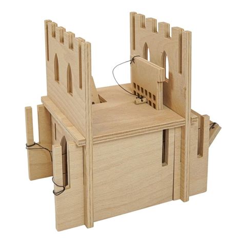 Wooden Castle Tower Medium Set Wooden Castle Wooden Buildings Wooden