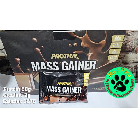 Prothin Mass Gainer 5 Sachet 10 Sachet Rich Chocolate Flavor 84g Per Sachet Shopee Philippines