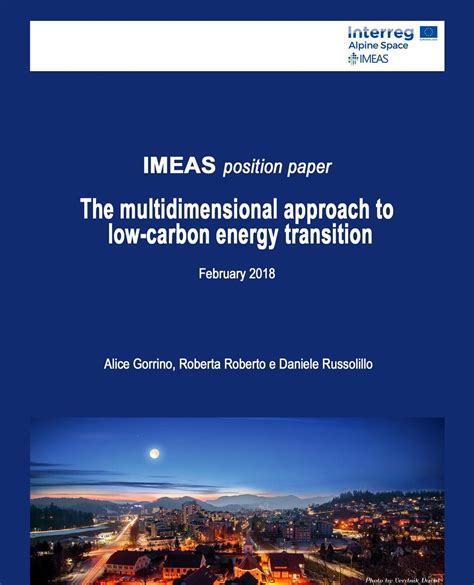 The Multidimensional Approach To Low Carbon Energy Transition