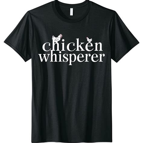 Vintage Chicken Whisperer Black T Shirt Trendy Urban Style With Font