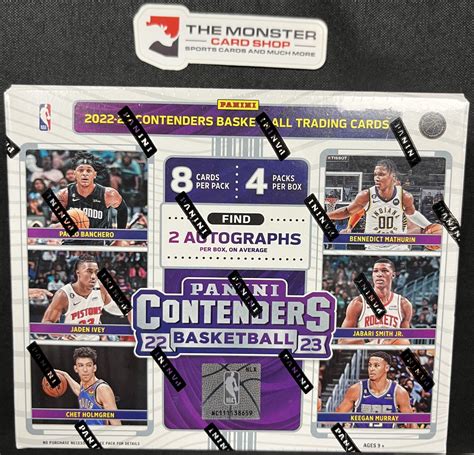 2022 23 Panini Contenders Basketball Hobby Box 746134140549