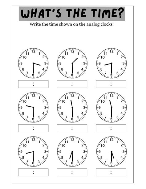 Telling Time Printable Telling Time Clock Worksheets Printable Learning Pages Learning