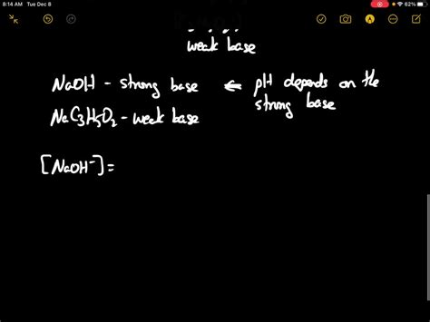 Solved Calculate The Ph After Mole Of Naoh Is Added To L Of