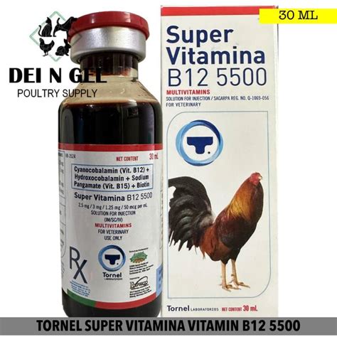 TORNEL SUPER VITAMINA VITAMIN B12 5500 FOR GAMEFOWL 30ML Lazada PH