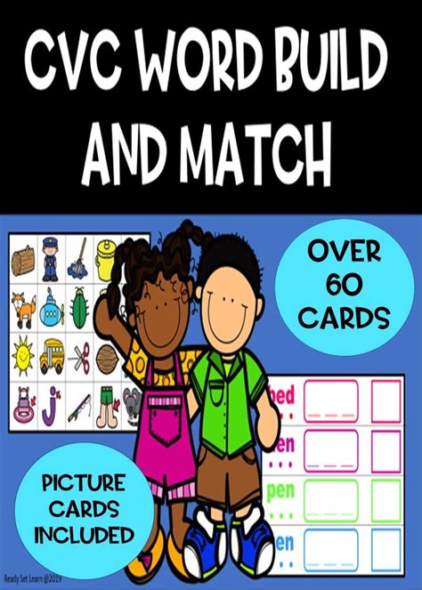 Cvc Words Short Vowel Activity Task Cards Kindergarten Preschool Cvc