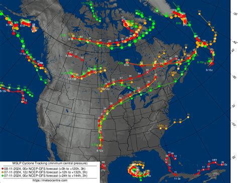 Extra-Tropical Cyclone Tracking / Forecasts / North America ...