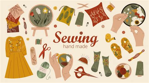 Premium Vector Sewing Items Set