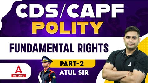 CDS CAPF Polity Classes 2024 Polity Fundamental Rights Part 2