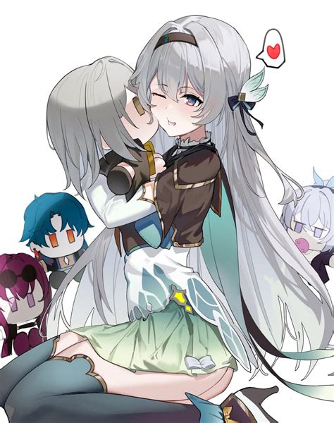 Trailblazer Firefly Stelle Kafka Silver Wolf And 1 More Honkai And 1 More Drawn By Maanu