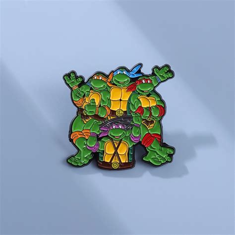 Cute Teenage Mutant Ninja Turtles Enamel Pins Brooch Funny Cartoon Pin