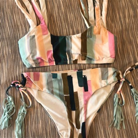 The Bikini Lab Paint Party 2pc Swimsuit Gem