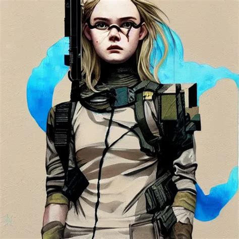 KREA Elle Fanning In Metal Gear Solid Peace Walker Picture By Sachin