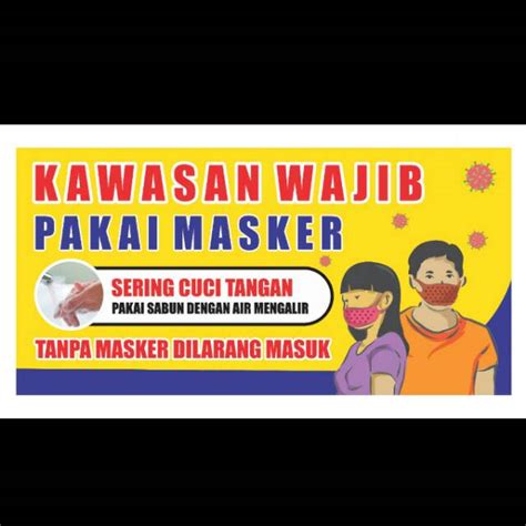 Jual Mmt Kawasan Wajib Pakai Masker Shopee Indonesia