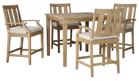 Clare View Outdoor Bar Table Set By Signature Design By Ashley