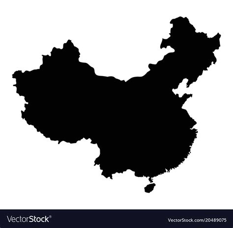 China Map Outline Vector - Dulcea Konstance