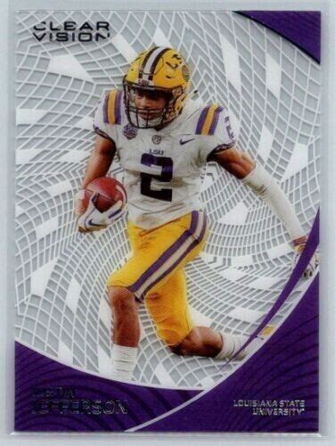 Justin Jefferson Chronicles Clear Vision Acetate Lsu Tigers Ebay