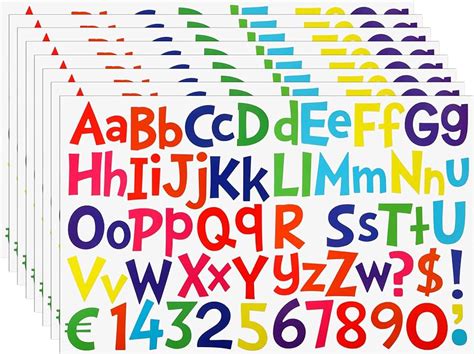 Alphabet Small Letter Stickers in Different Color and Sizes, Small ...