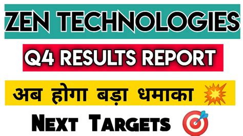 Zen Technologies Q Result Zen Technologies Today Latest News Zen