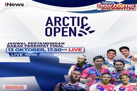 LIVE Di INews Arctic Open 2023 Dukung Ahsan Hendra Dan Pram Yere Di