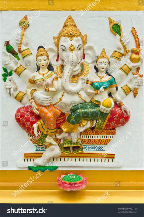 Indian Hindu God Named Vijaya Ganapati Stock Photo 80922121 Shutterstock