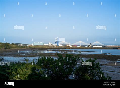 dh Rosyth Dockyard ROSYTH FIFE River Forth coast Babcock Rosyth Naval ...