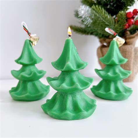 Christmas Tree Candles Christmas Table Decor Holiday Candle Gifts - Etsy