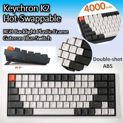 Jual Keychron K V Hot Swappable Blue Switch Rgb Backlight Plastic Frame Di Seller Pt Nmtindo
