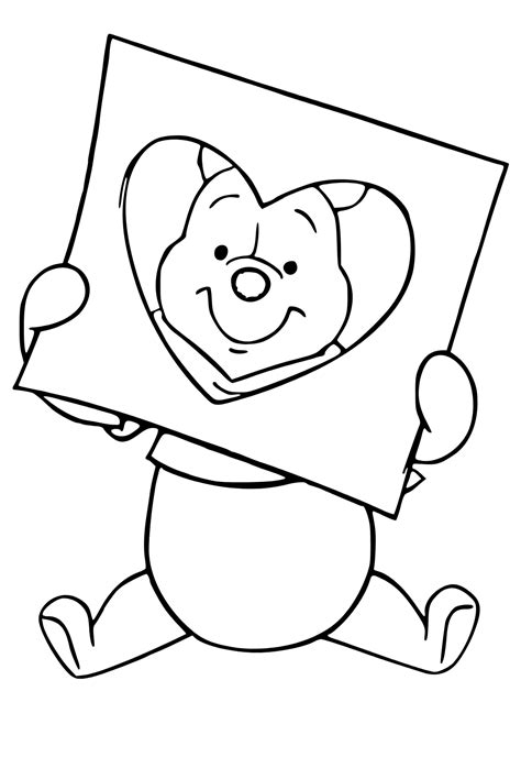 Free Printable Valentines Day Winnie The Pooh Coloring Page For Adults