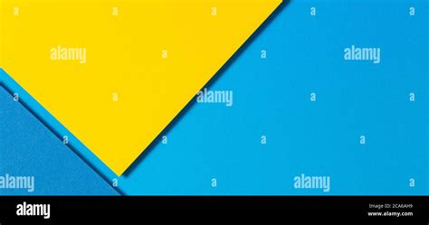 Abstract Color Papers Geometry Flat Lay Composition Banner Background