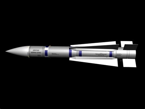 3d model of aim-54 phoenix missile