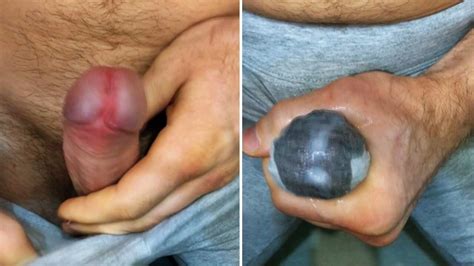 Cum In Leggings I Masturbate My Dick And Sperm Seeps Through Gray Leggings Close Up Gay Porn