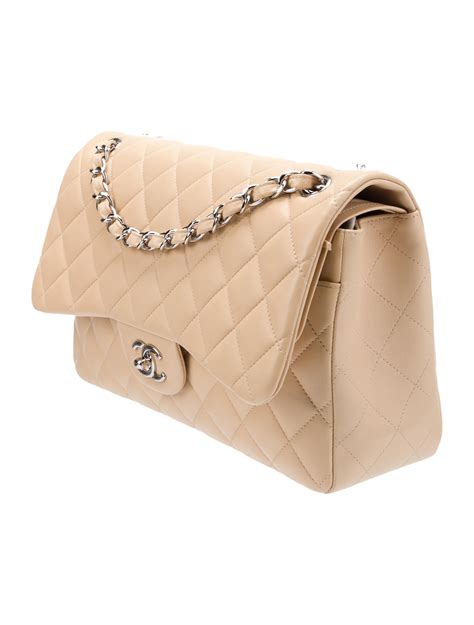 Chanel Classic Jumbo Double Flap Bag Neutrals Shoulder Bags Handbags