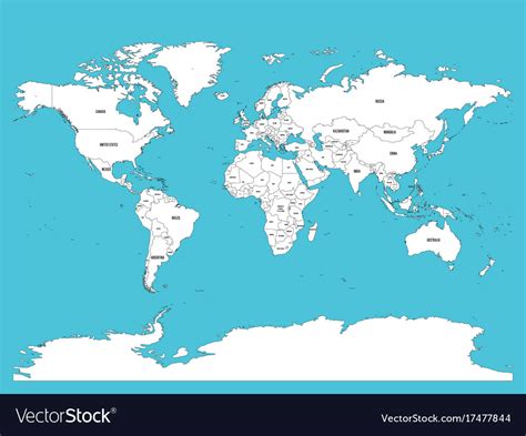 White World Map