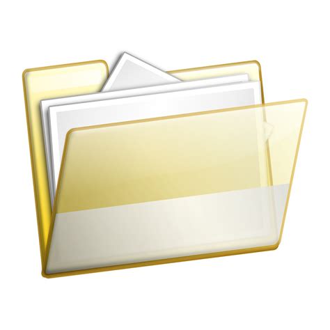 Clipart - Simple Folder Documents