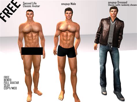 Second Life Marketplace Onupup Male Free Sluv Bento Fitmesh Full Avatar