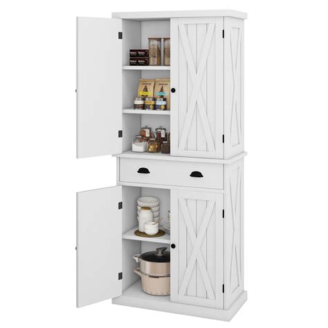 Dwvo Kitchen Pantry Storage Cabinet Large Drawer Farmhouse Storage