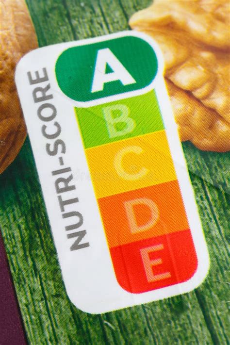 Nutri Score Nutrition Label Symbol Healthy Eating For Food Portrait