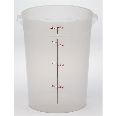 Cambro Rfs8pp190 Cambro Round 8 Quart Storage Container 12 Each