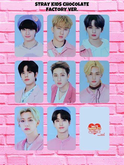 Stray Kids Skz Photocard Chocolate Factory Ver Kpop T Etsy Australia