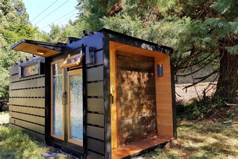 Shipping Container Turned Into Compact Tiny House For Two Container Van