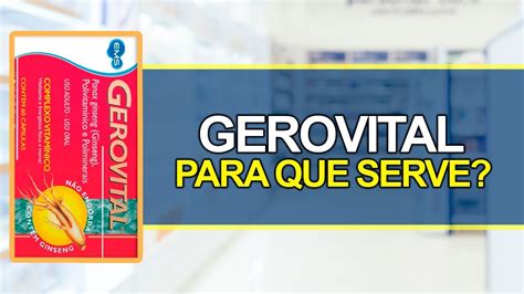 Para Que Serve Gerovital Bula Simples Youtube