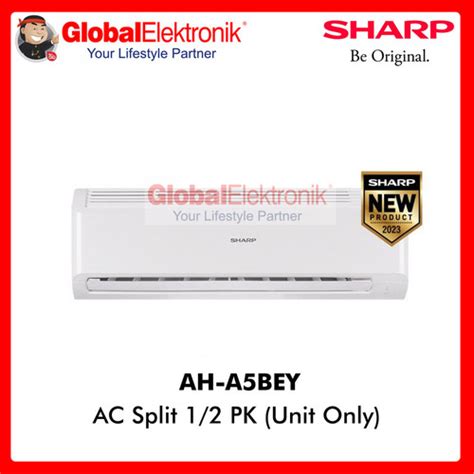 Jual AC SHARP 1 2 PK AH A5BEY Split 0 5PK 1 2PK Standard Kota